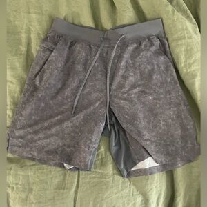 Grey lululemon athletic shorts medium 8 inch